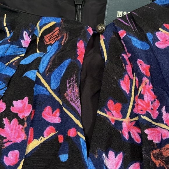 Anthropologie Maeve Elia Cold Shoulder Floral Dress Size 6 - Picture 5 of 10